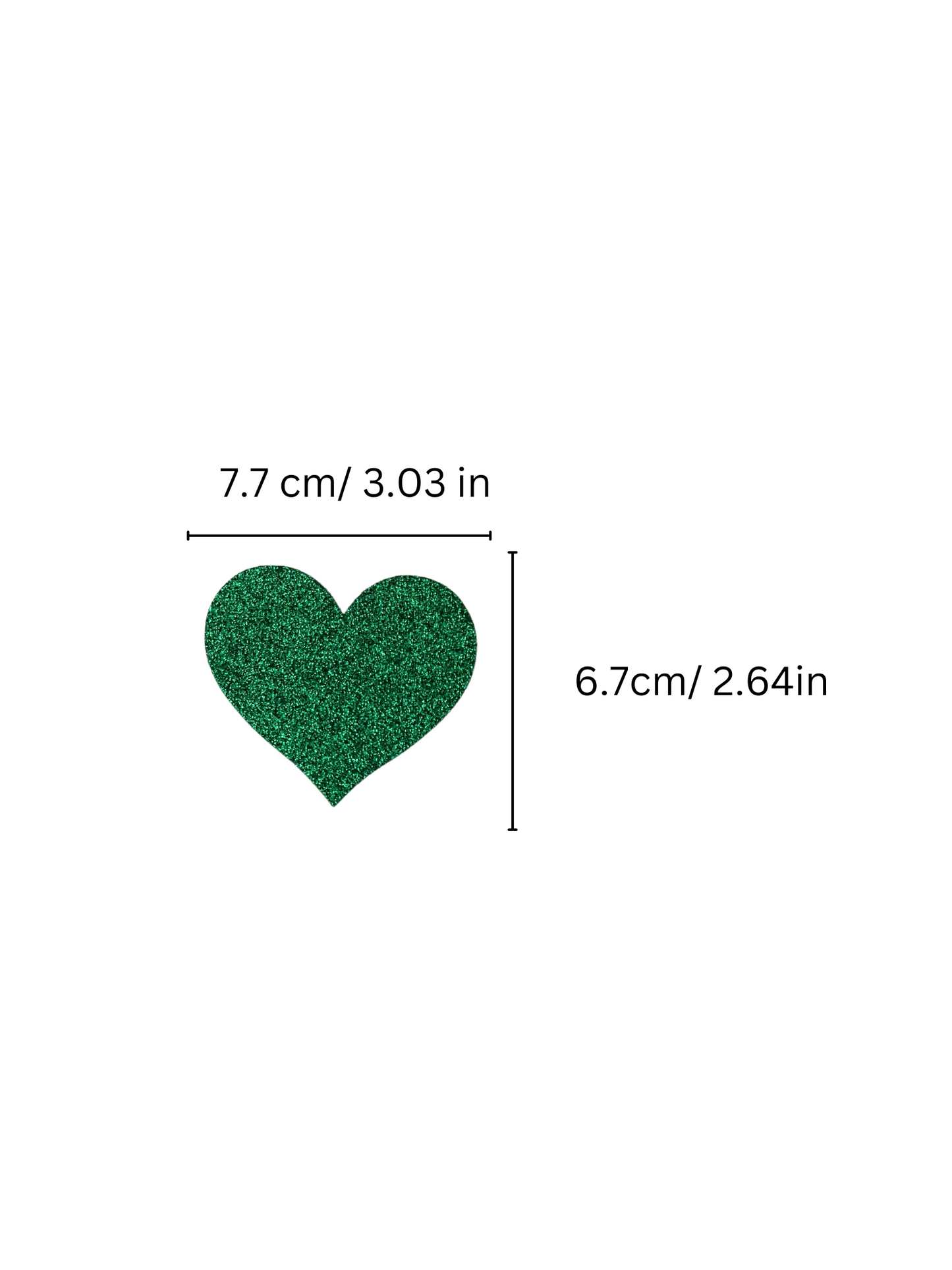 Glitter Heart Shaped Nipple Cover