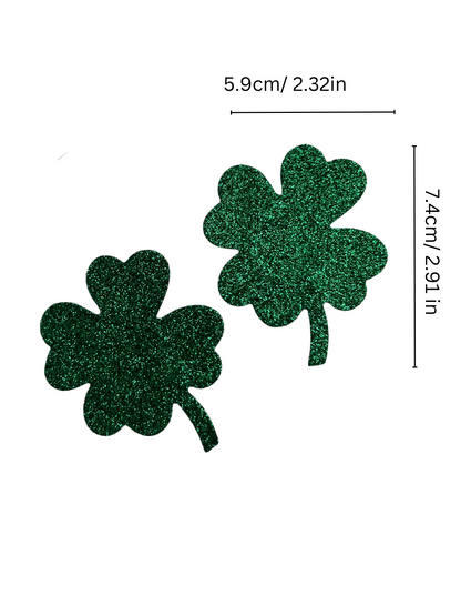 Glitter Shamrock Shaped Nipple Covers