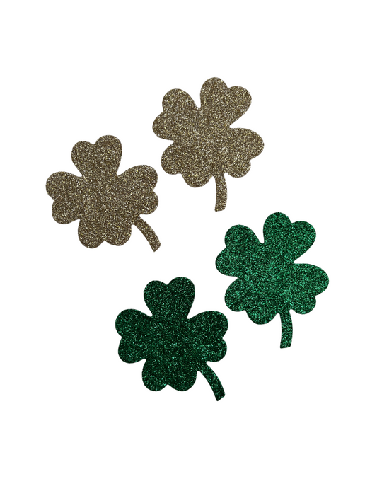 Glitter Shamrock Shaped Nipple Covers